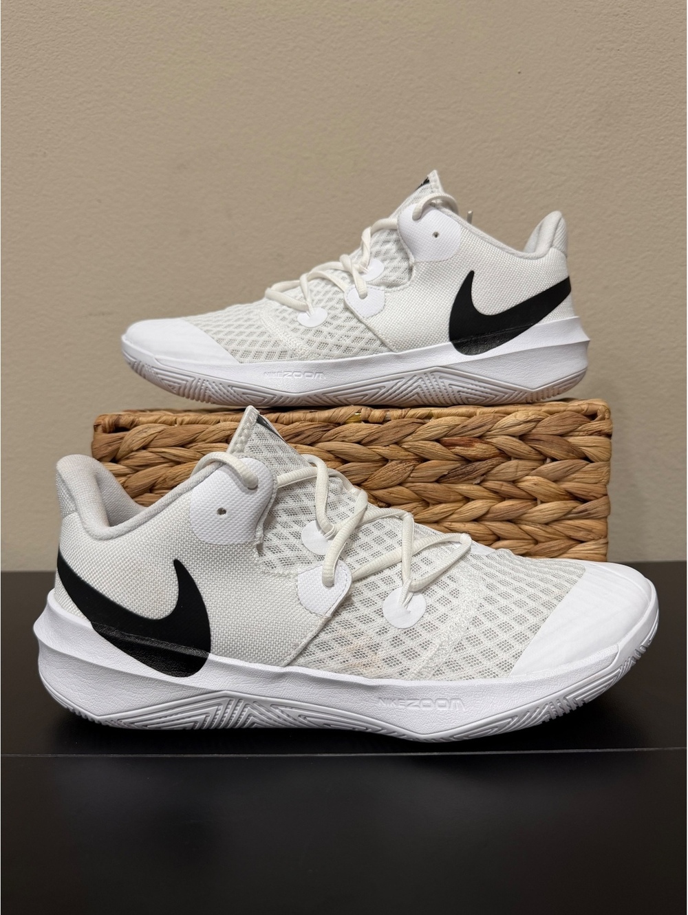 Size 10.5 - Nike Zoom Hyperspeed Court “White Black”